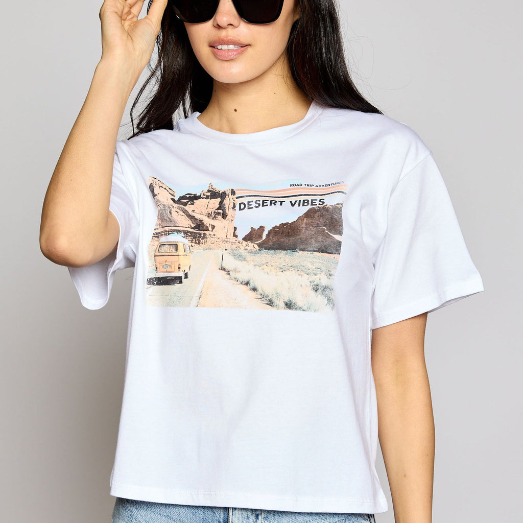 Desert Vibes Road Trip Adventures Tee | gussieduponline