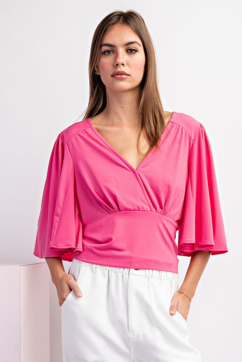 Pink Sassy Bell Top | gussieduponline