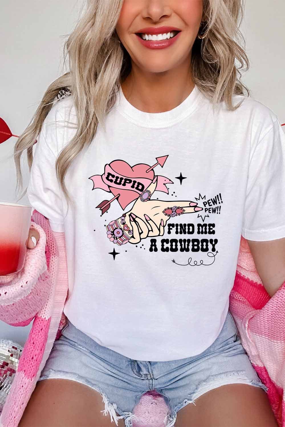Cowboy Valentine Graphic Tee* | gussieduponline