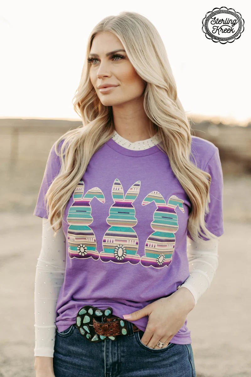 Serape Bunny Tee* | gussieduponline