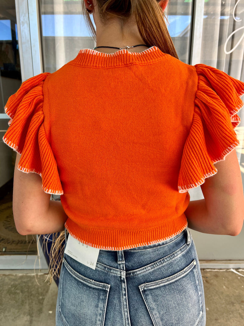 Wardrobe Staple Sunkist Cropped Sweater* | gussieduponline