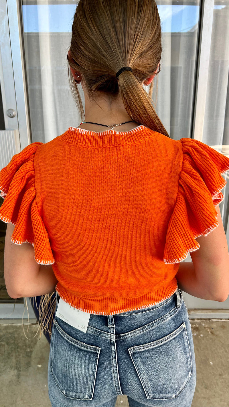 Wardrobe Staple Sunkist Cropped Sweater* | gussieduponline