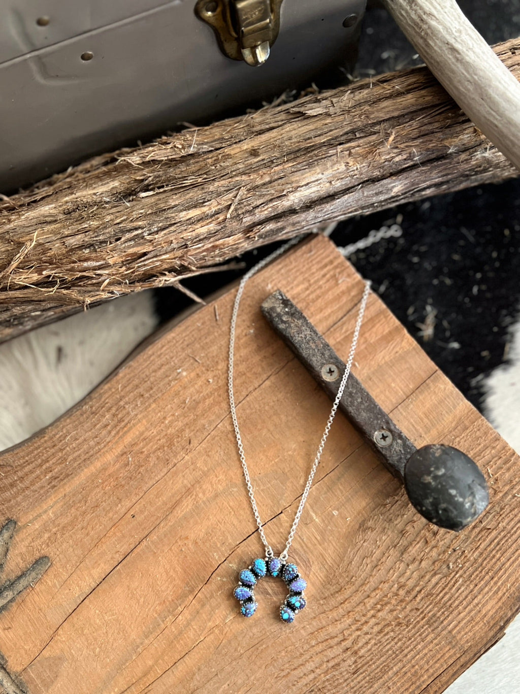 Emma Daugherty Navajo Handcrafted Sterling Necklace | gussieduponline