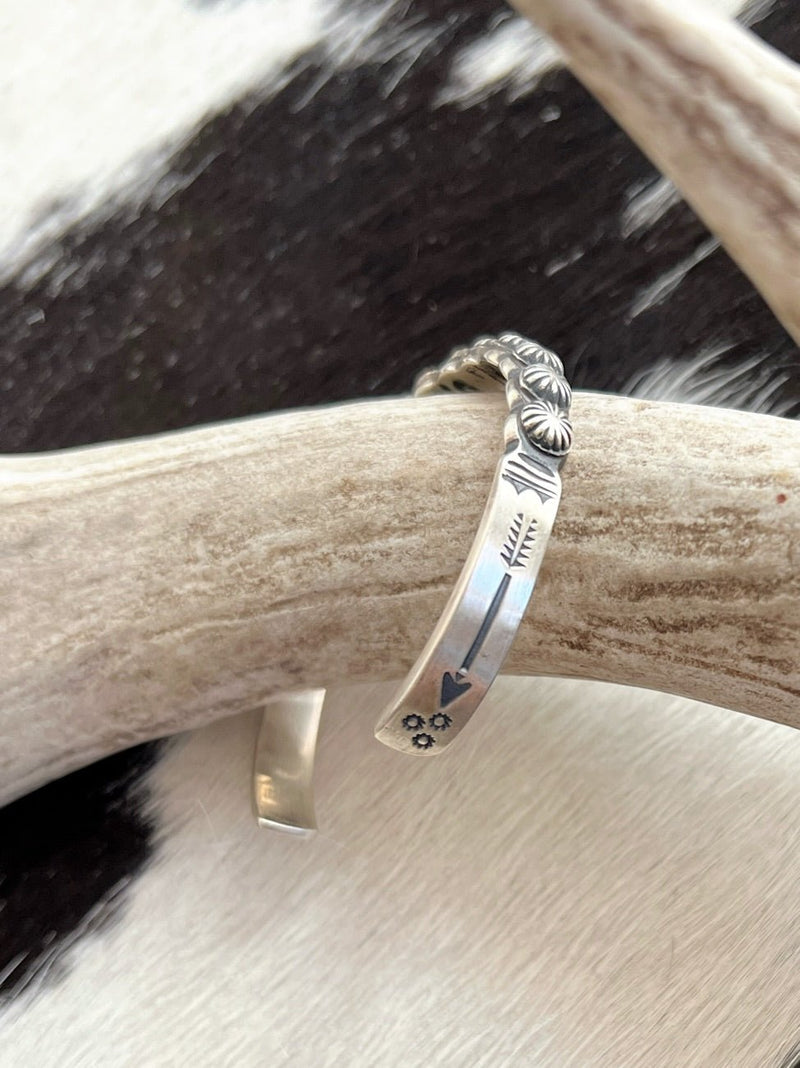 Mojave Mountain Navajo Sterling Silver Cuff Bracelet | gussieduponline