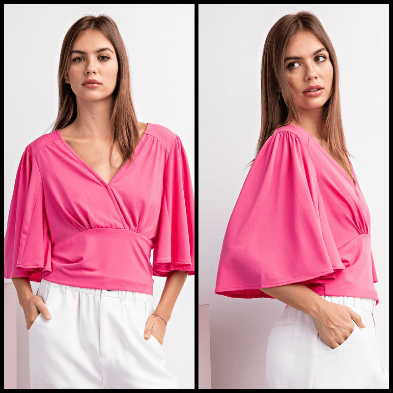 Pink Sassy Bell Top | gussieduponline