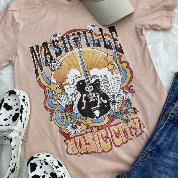 Colors Of Nashville Tee | gussieduponline