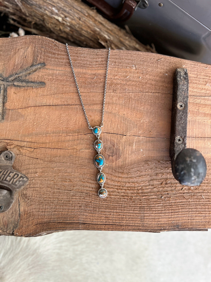 Eleanor Dumont Navajo Handcrafted Sterling Necklace | gussieduponline