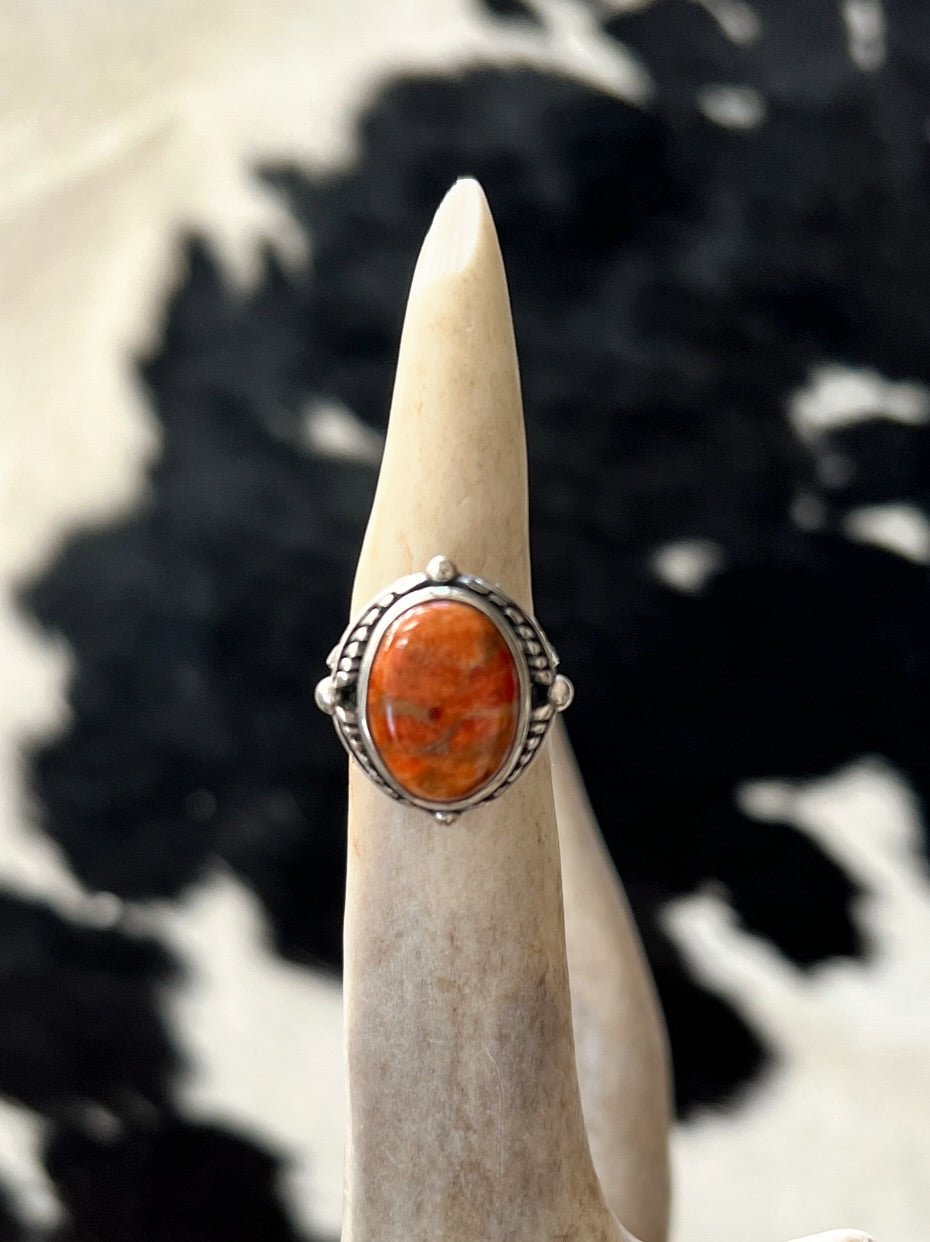 Western Sunset Navajo Sterling Silver Ring | gussieduponline