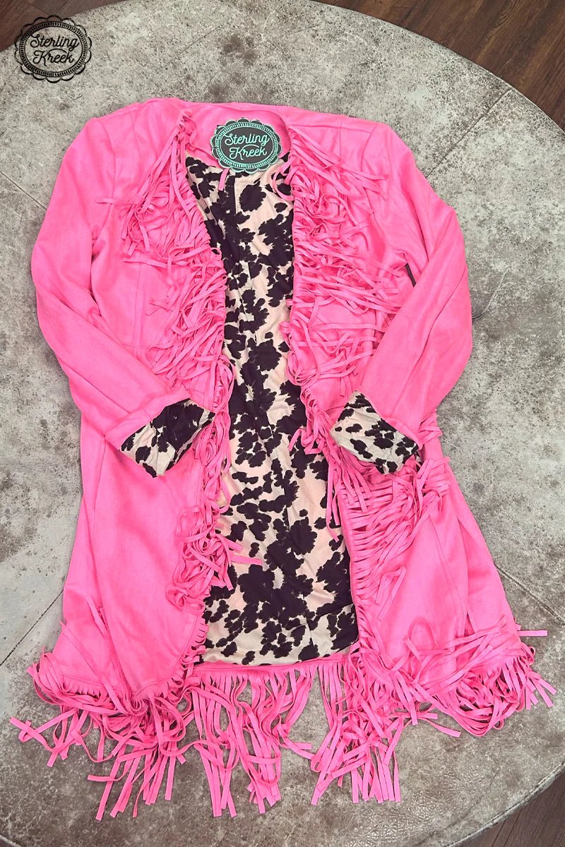 PLUS Scottsdale Suede Pink Jacket | gussieduponline