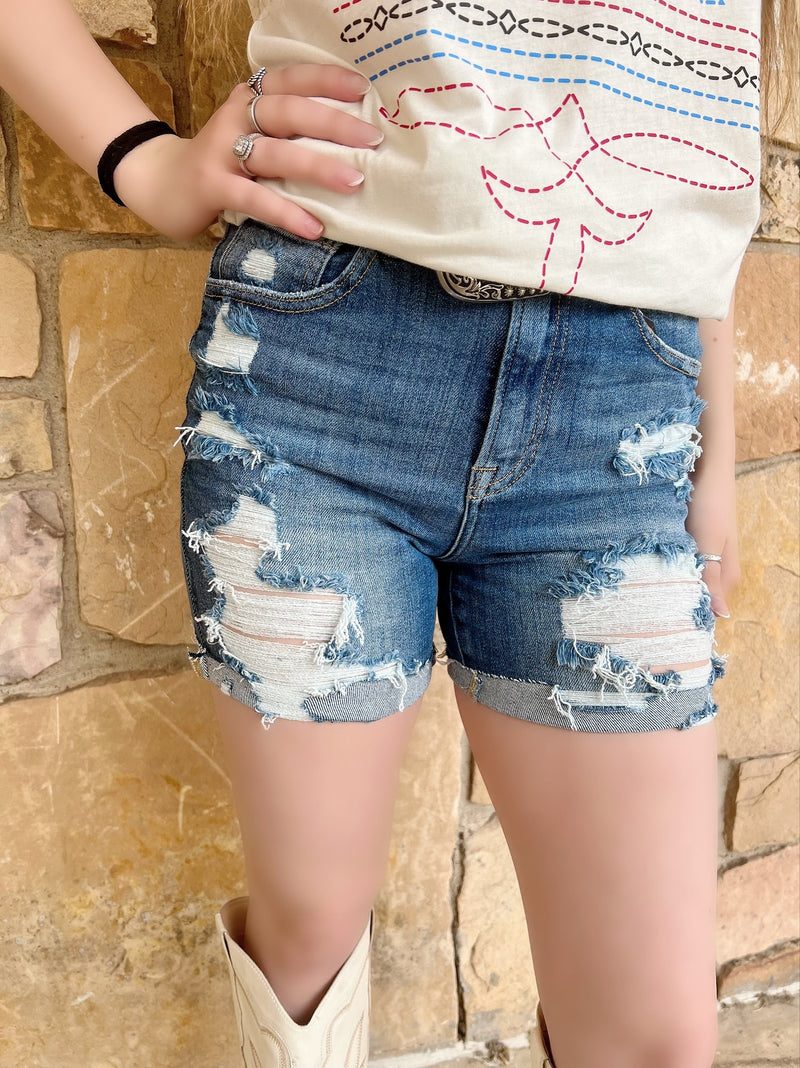 The Good Days Denim Shorts | gussieduponline