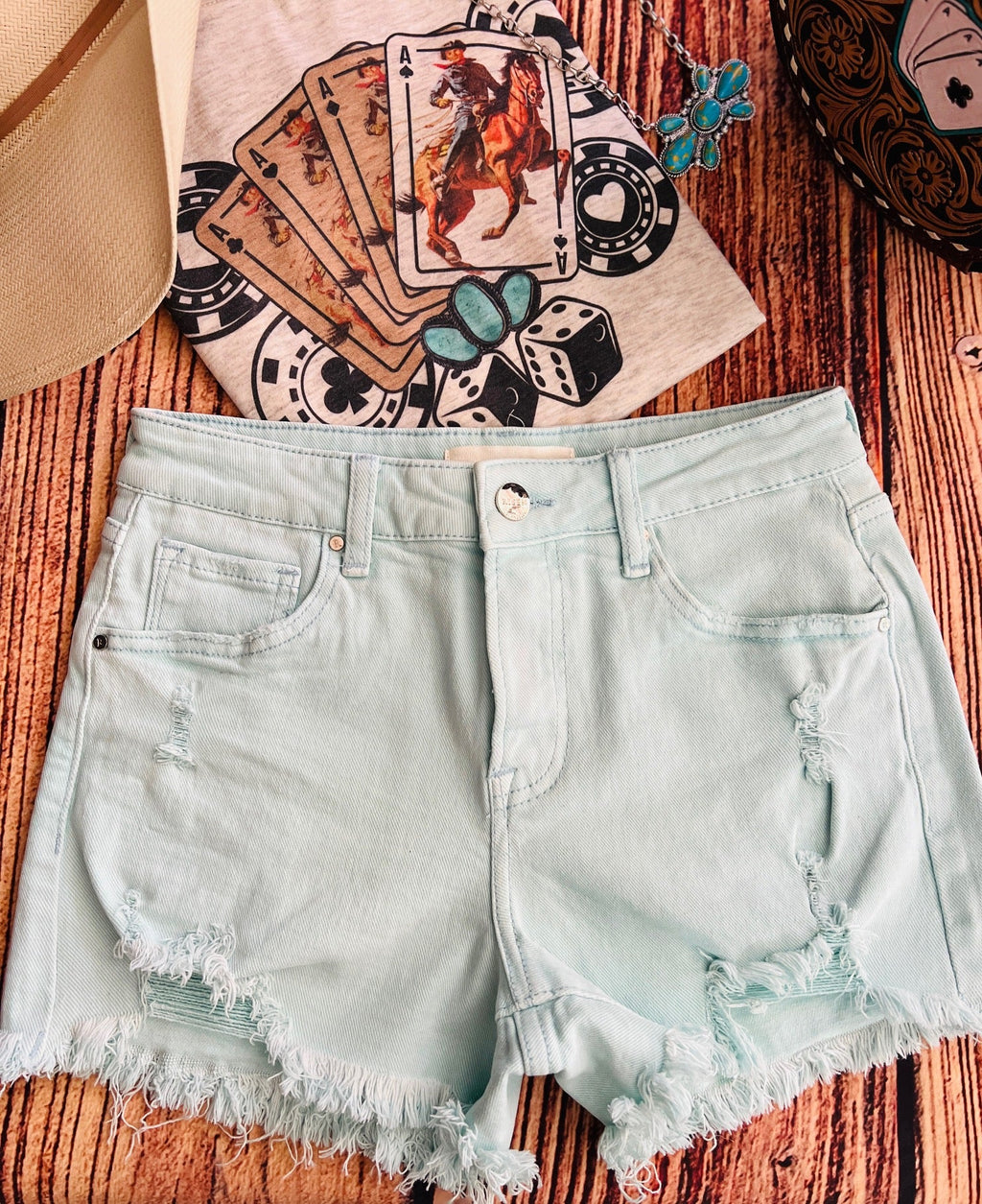 Mint to Be Light Shorts | gussieduponline