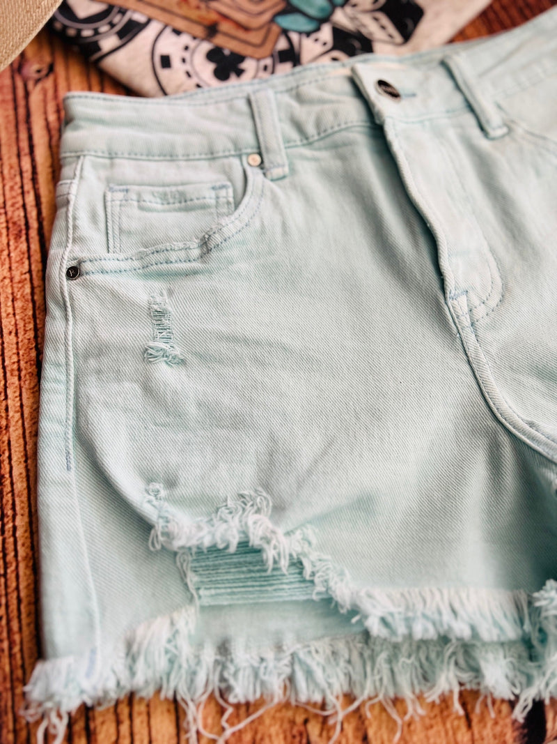 Mint to Be Light Shorts | gussieduponline