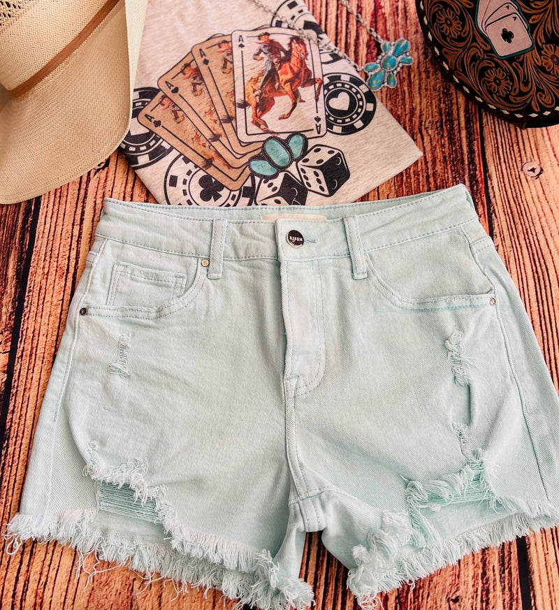 Mint to Be Light Shorts | gussieduponline