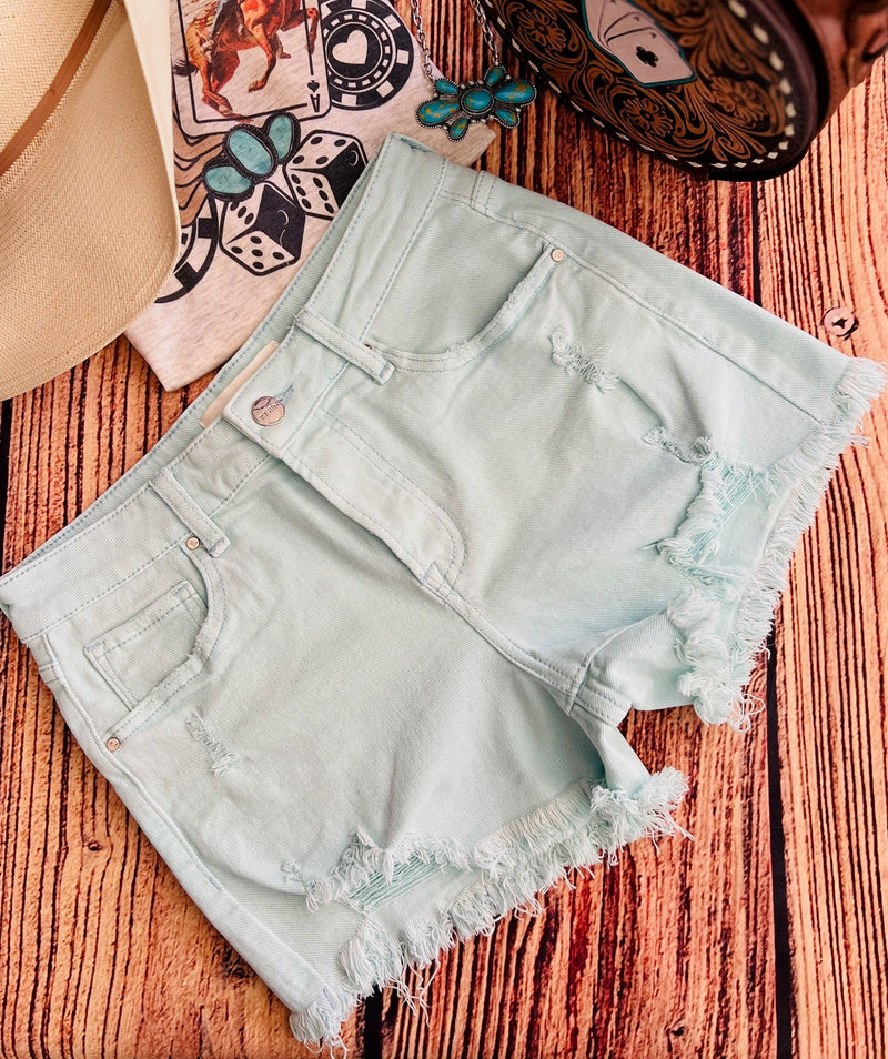 Mint to Be Light Shorts | gussieduponline