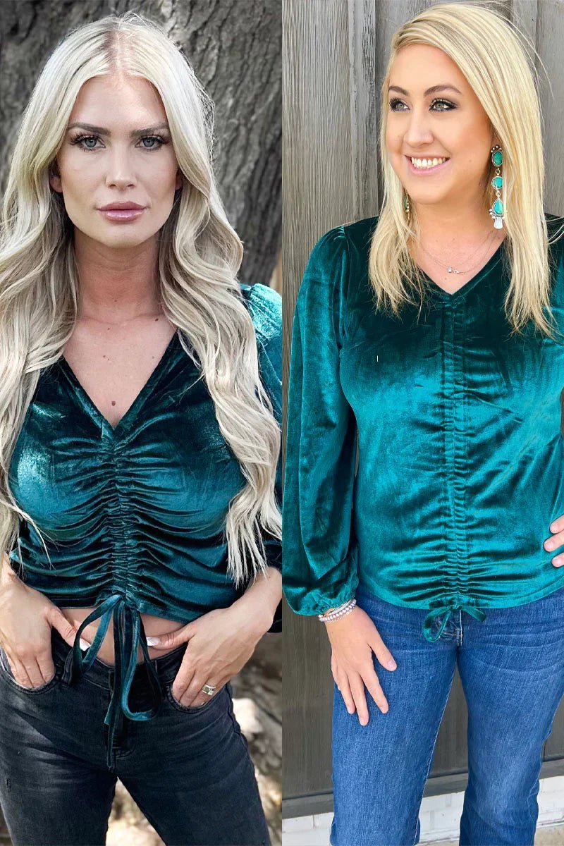 Plus Texas Twist Emerald Top | gussieduponline