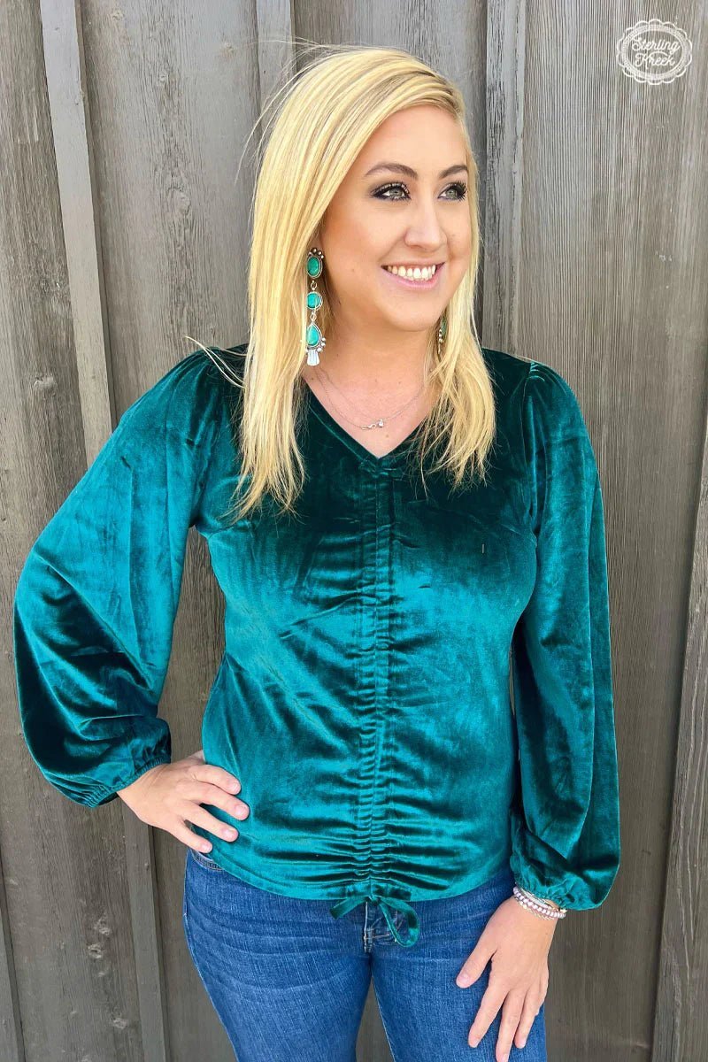 Plus Texas Twist Emerald Top | gussieduponline