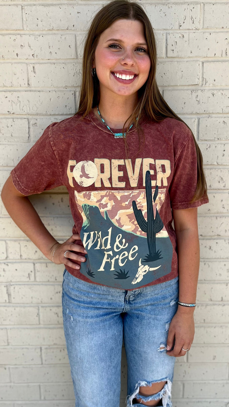 Forever Wild And Free Tee | gussieduponline