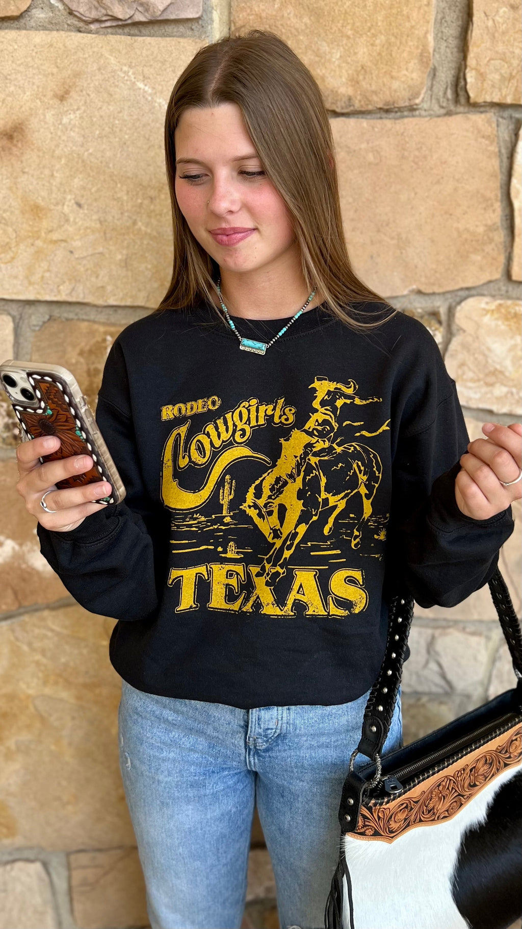 Texas Cowgirls Sweatshirt | gussieduponline