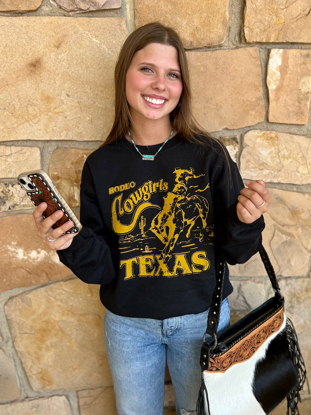 Texas Cowgirls Sweatshirt | gussieduponline