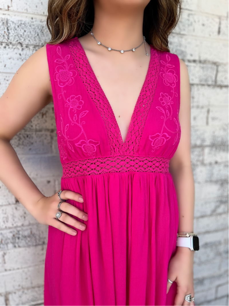 Elegantly Pink Dress | gussieduponline