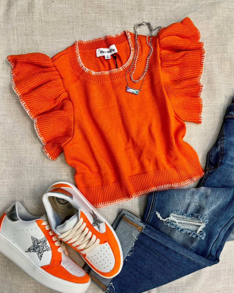 Wardrobe Staple Sunkist Cropped Sweater* | gussieduponline