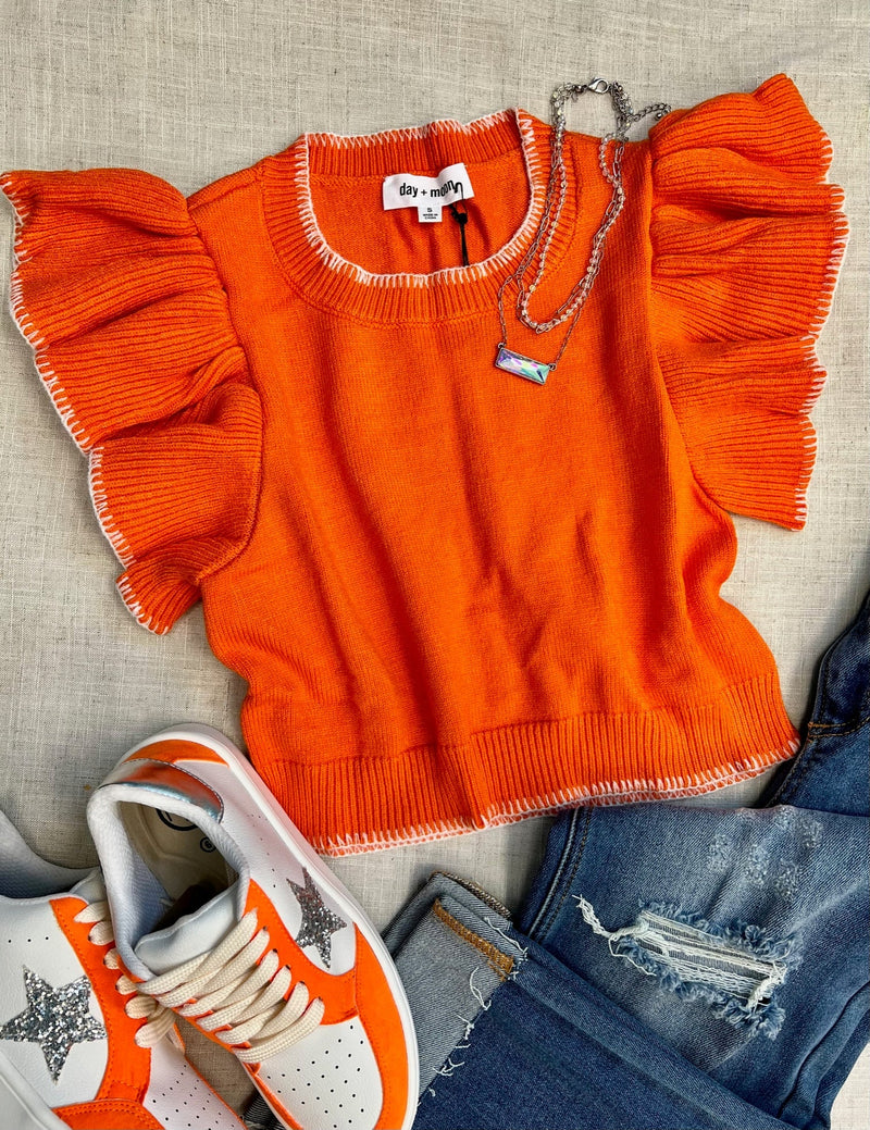 Wardrobe Staple Sunkist Cropped Sweater* | gussieduponline