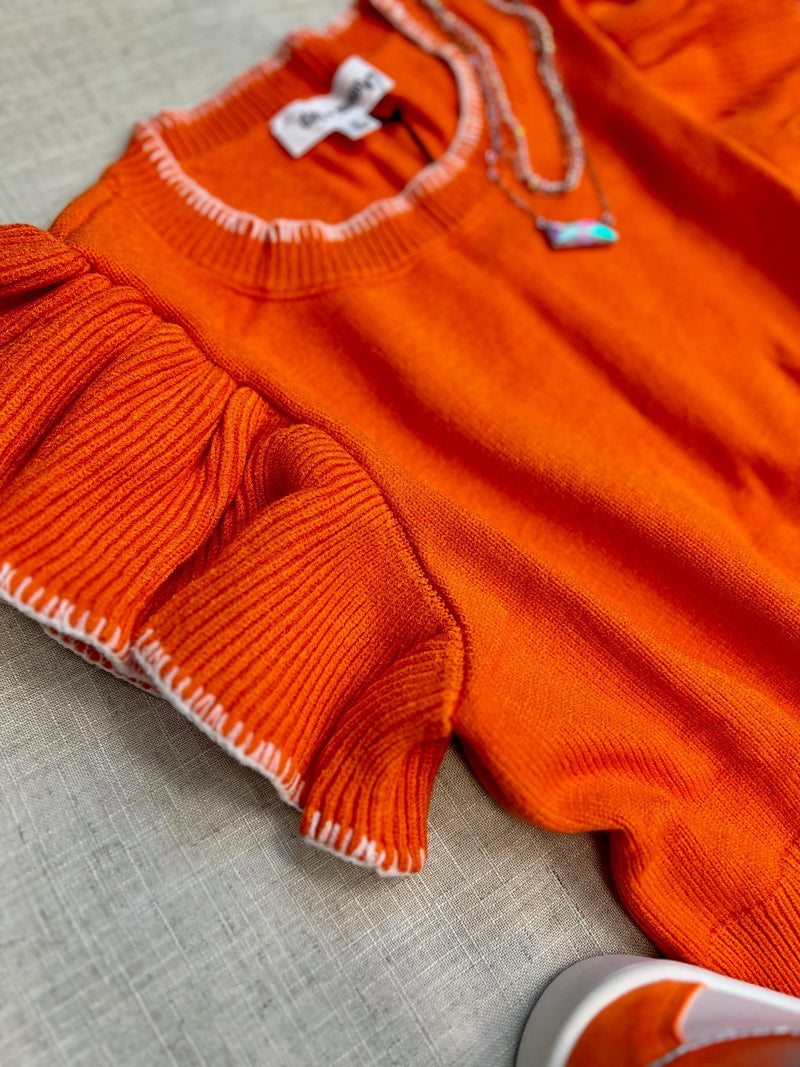 Wardrobe Staple Sunkist Cropped Sweater* | gussieduponline