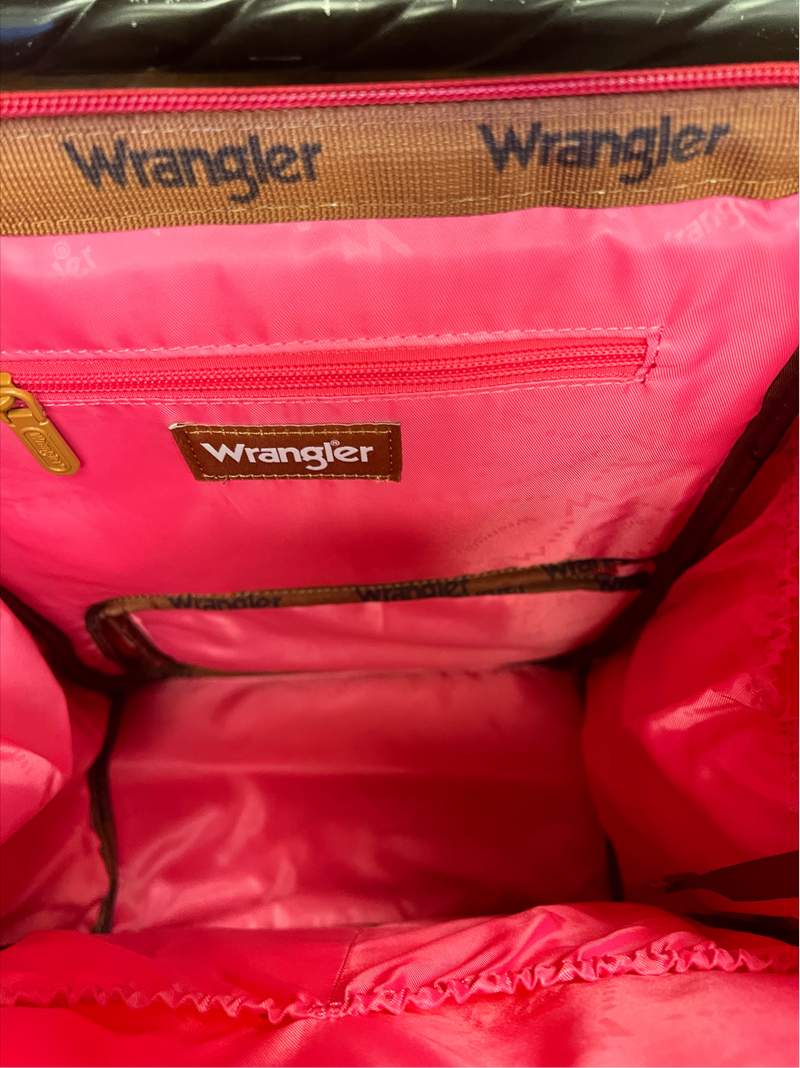 The Original Wrangler Diaper Bag -Red Aztec | gussieduponline