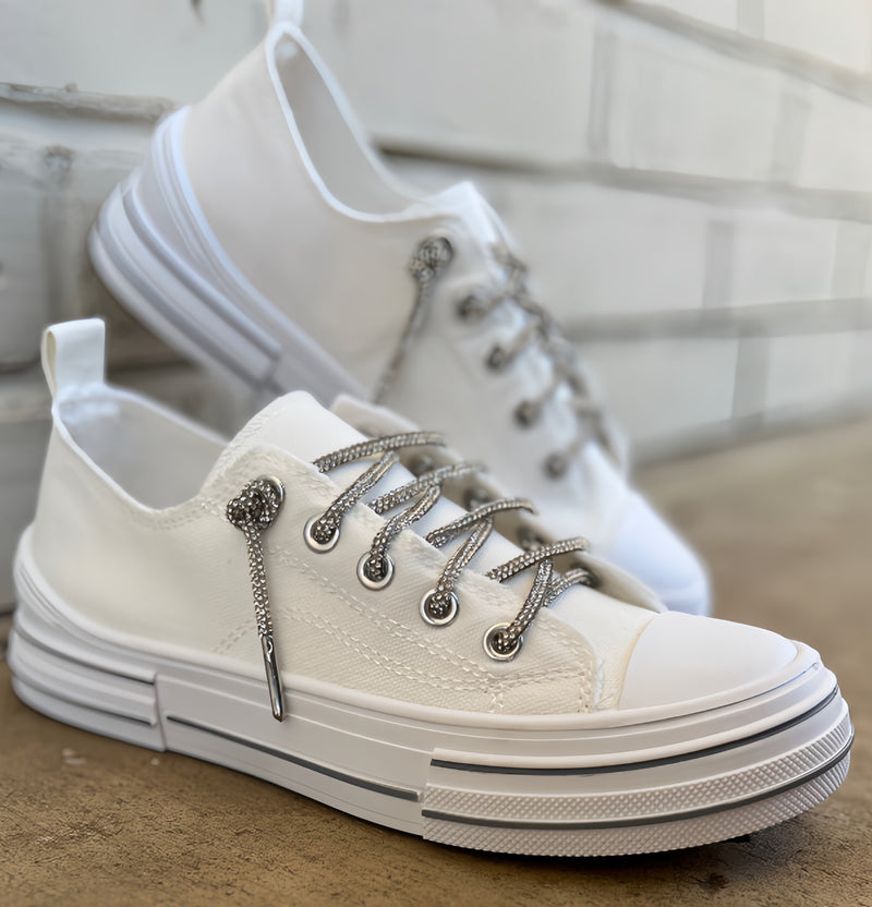 Can I Get An Aman White Sneakers | gussieduponline