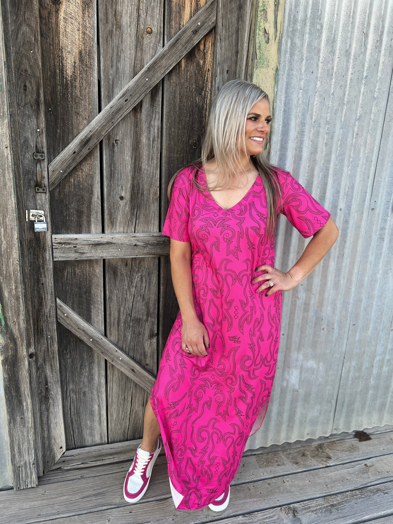 Sterling Kreek Cowgirls Like Us Maxi Dress | gussieduponline