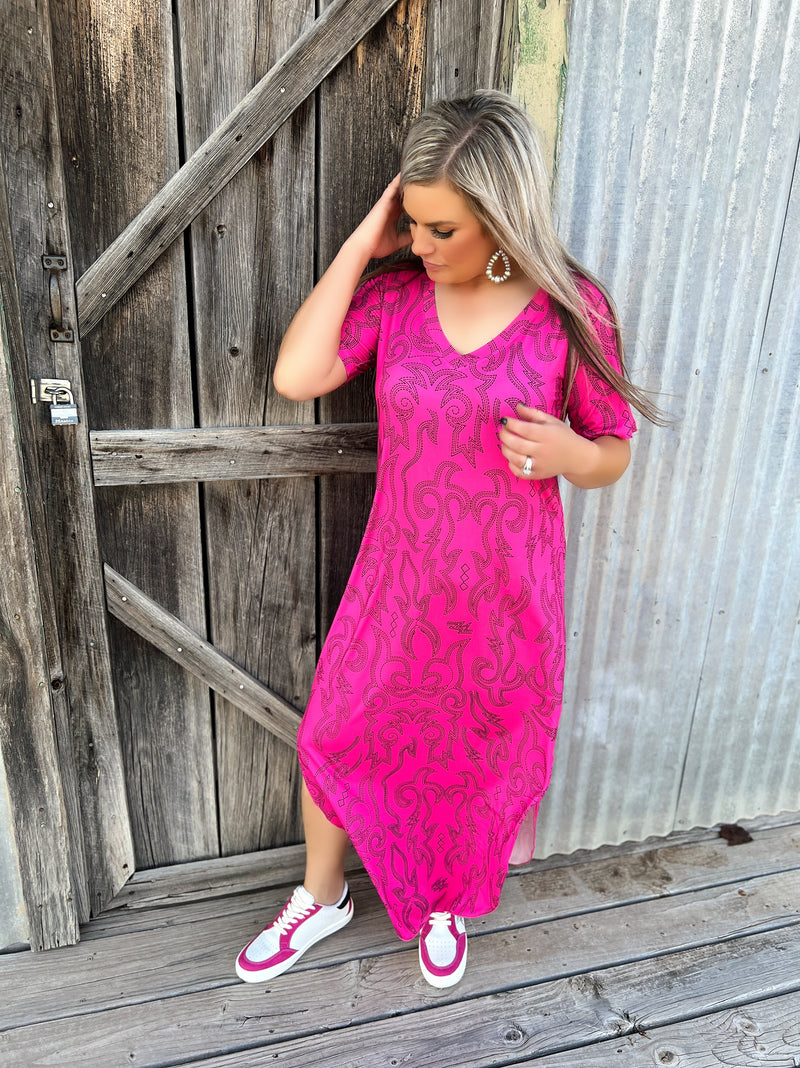 Sterling Kreek Cowgirls Like Us Maxi Dress | gussieduponline