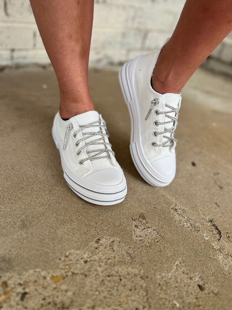 Can I Get An Aman White Sneakers | gussieduponline