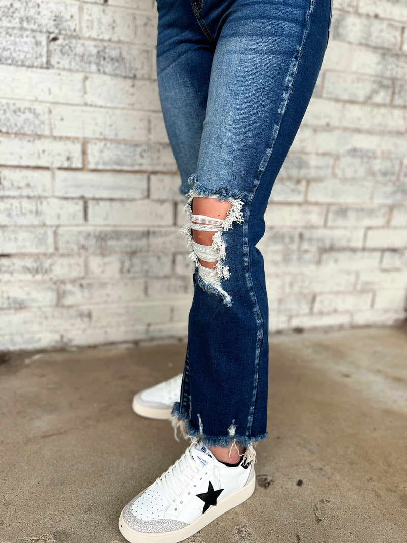 Rough and Tumble Distressed Jeans | gussieduponline