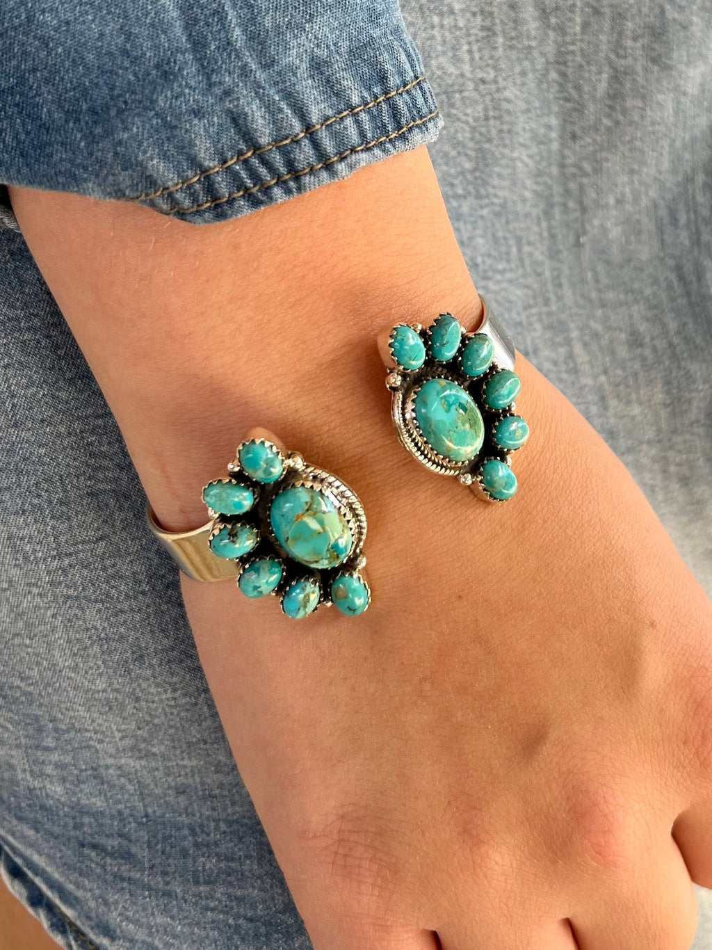 7 To Heaven Turquoise Cuff Bracelet | gussieduponline