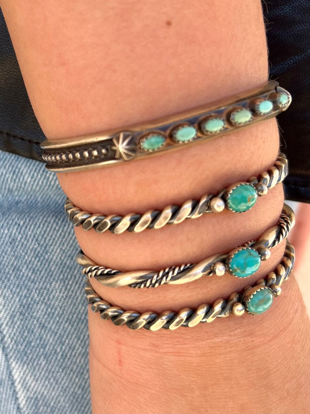 Stackable Cuff Navajo Sterling Silver Bracelet | gussieduponline