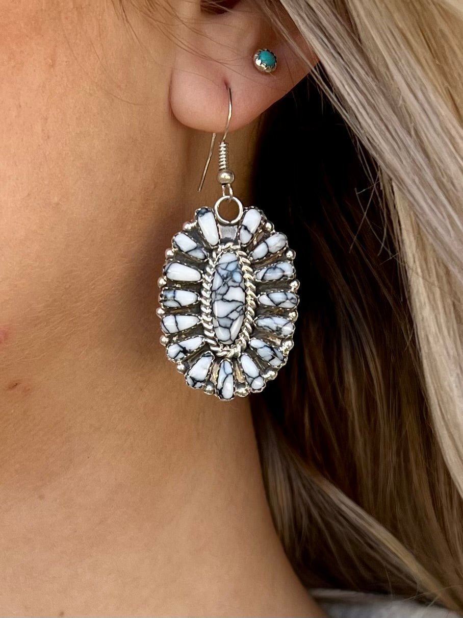 Unforgettable Navajo Sterling Silver Earrings | gussieduponline