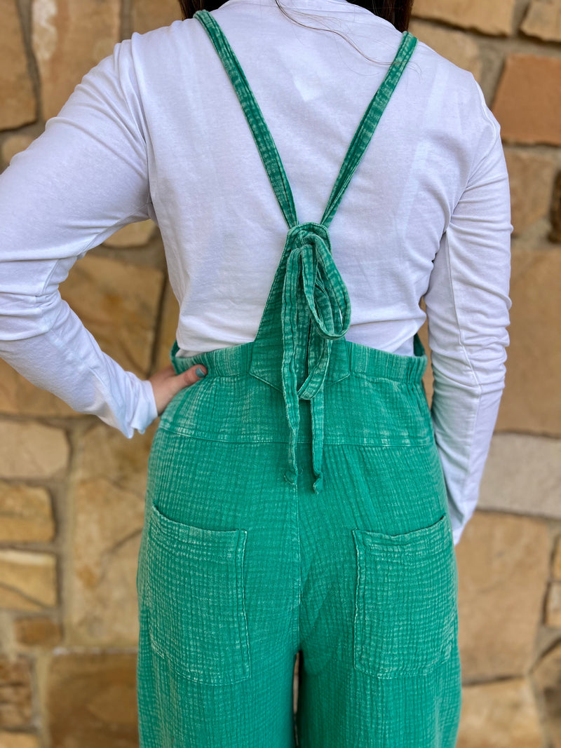 Teal My Lungs Give Out Overalls | gussieduponline