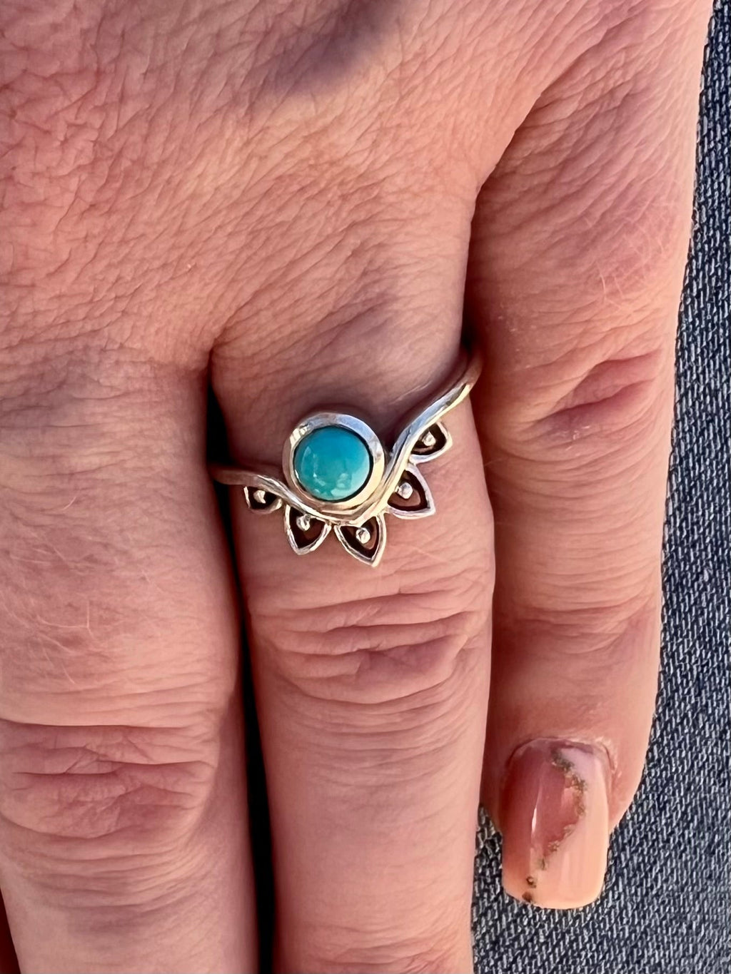 Milena Sterling Silver Navajo Ring | gussieduponline