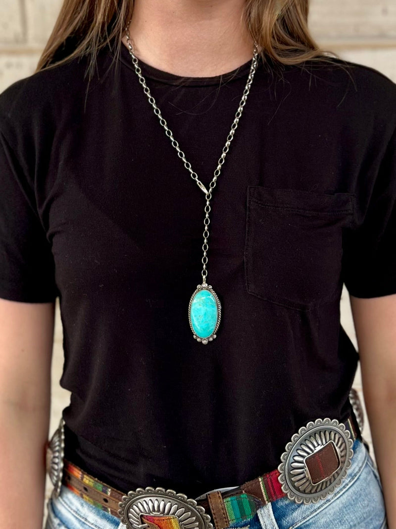 Toggle With Me Turquoise Necklace | gussieduponline