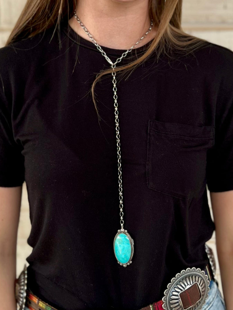 Toggle With Me Turquoise Necklace | gussieduponline