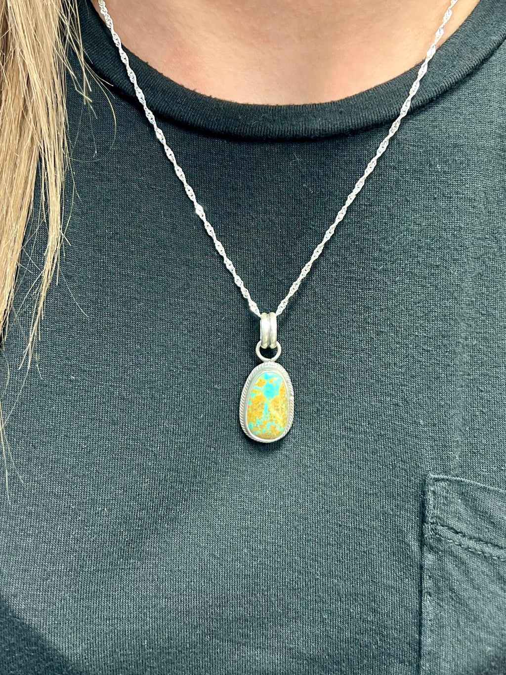 Just A Dallop of Turquoise Pendant | gussieduponline