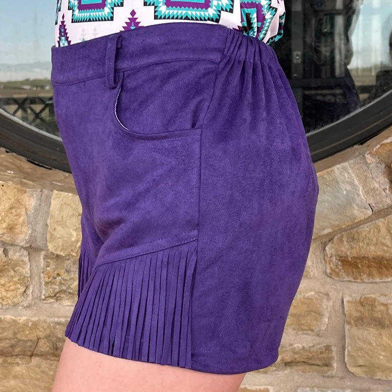 PLUS Nashville Babe Purple Shorts* | gussieduponline