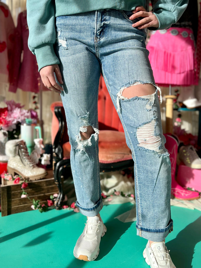 With a Splatter Jeans | gussieduponline