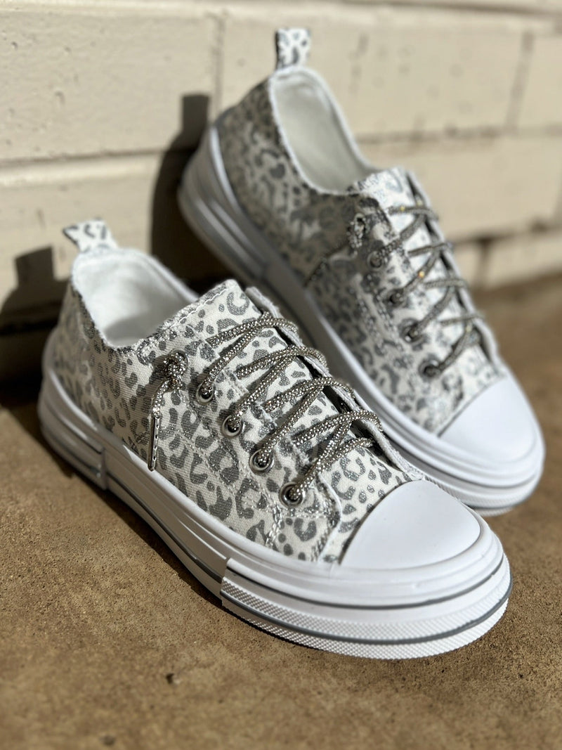 Can I Get An Aman White Leopard Sneakers | gussieduponline