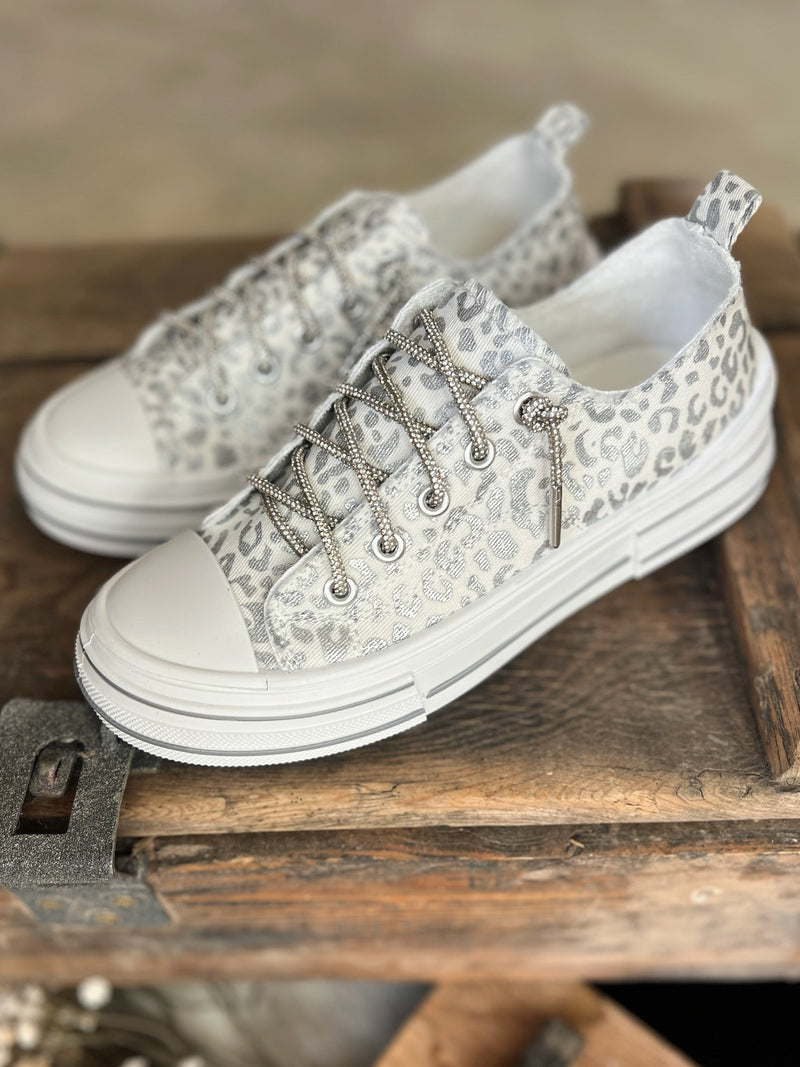 Can I Get An Aman White Leopard Sneakers | gussieduponline