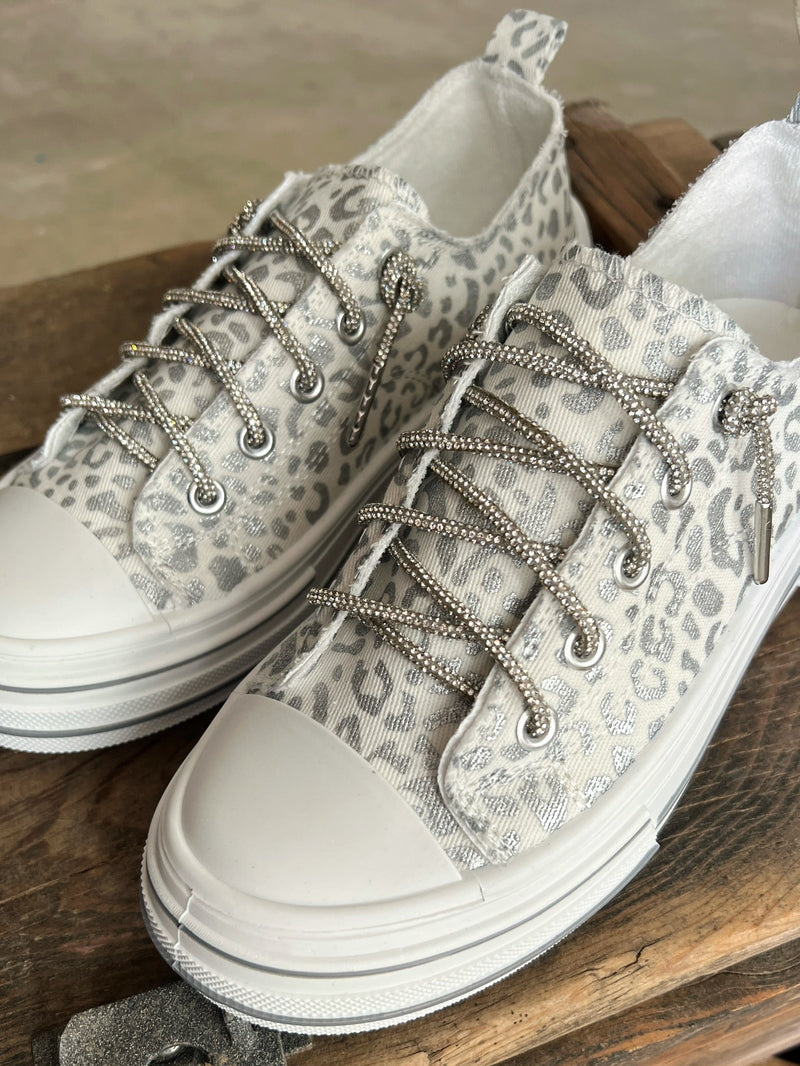 Can I Get An Aman White Leopard Sneakers | gussieduponline