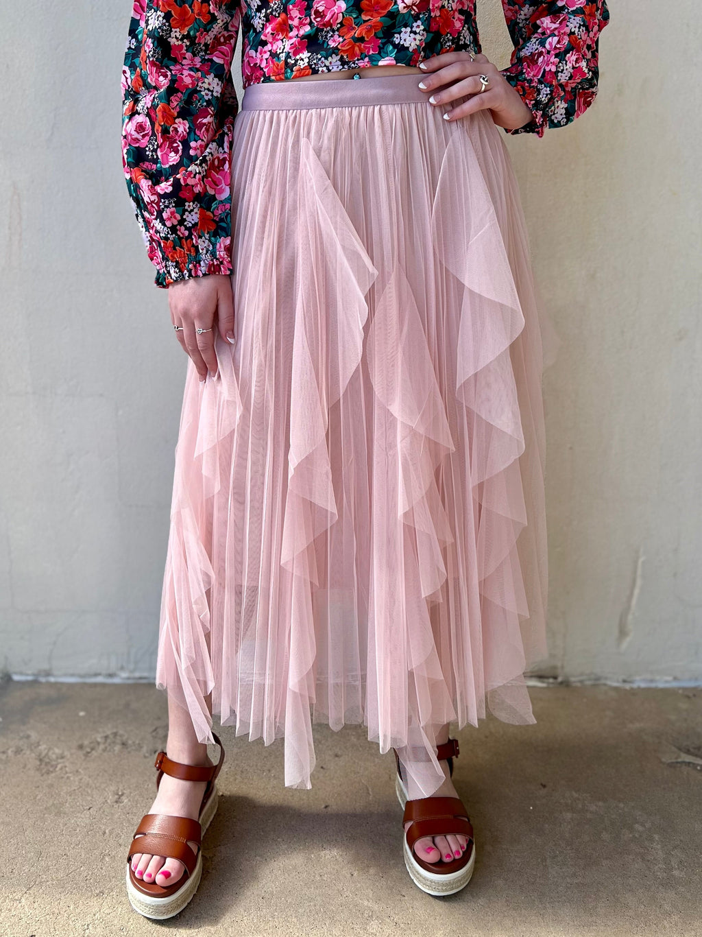 Whisping Blush Skirt | gussieduponline