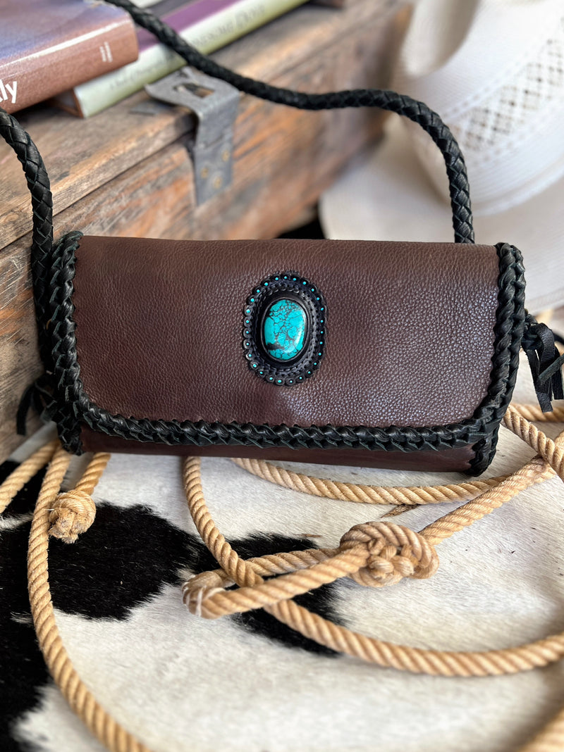 Darling Blue Eyes Leather Bag | gussieduponline