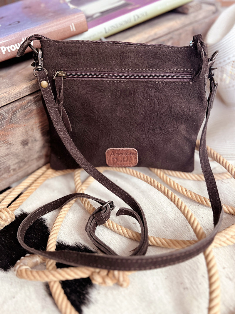 Darling Tooled Not Fooled Leather Crossbody | gussieduponline