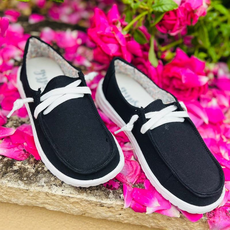 Basic Black Loafers | gussieduponline